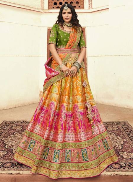 Yellow Colour Vrindavan Vol 29 Royal New Latest Designer Ethnic Wear Silk Lehenga Choli Collection 10199